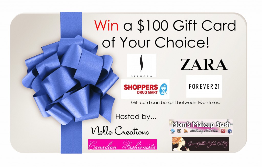 Win $100 Gift Card to Sephora, Forever 21, Zara or Shoppers Drug Mart- June 1st- 30th, 2013