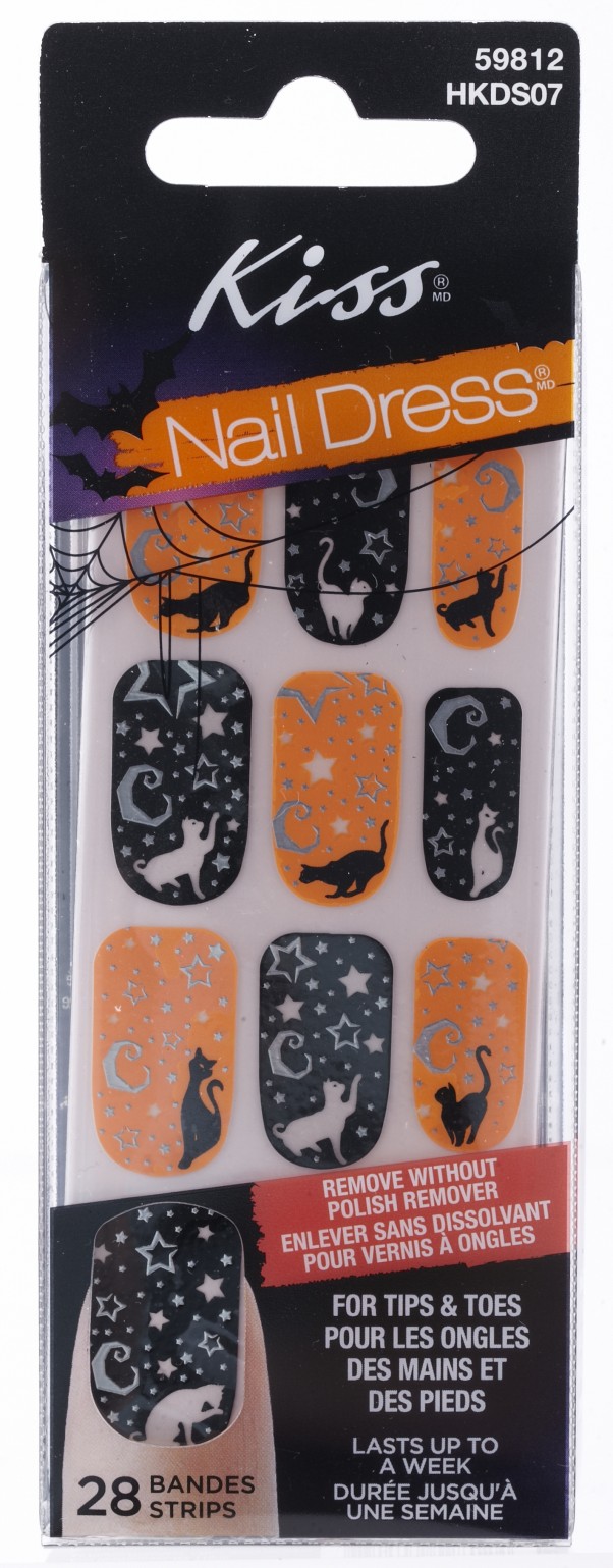 Broadway Nails Halloween imPRESS Press-On Manicure And Kiss Nail Dress ...