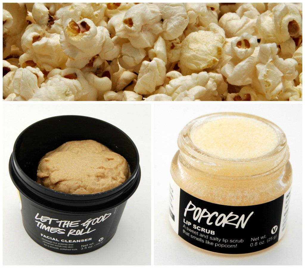 LUSH Let the Good Times Roll and LUSH Popcorn Lip Scrub