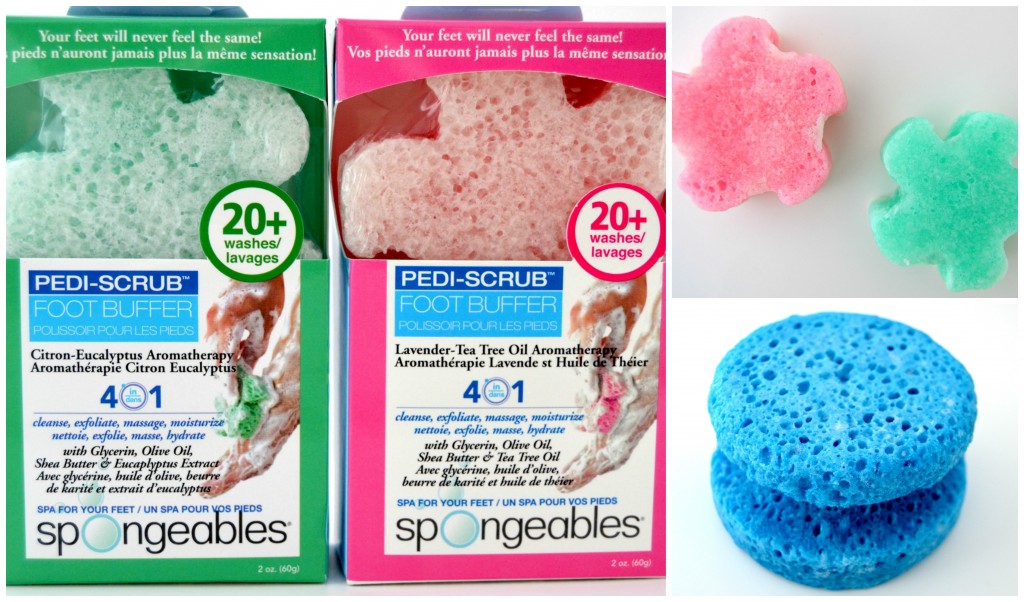 Spongeables Pedi-Scrub Foot Buffer, Lavender Scent, Contains