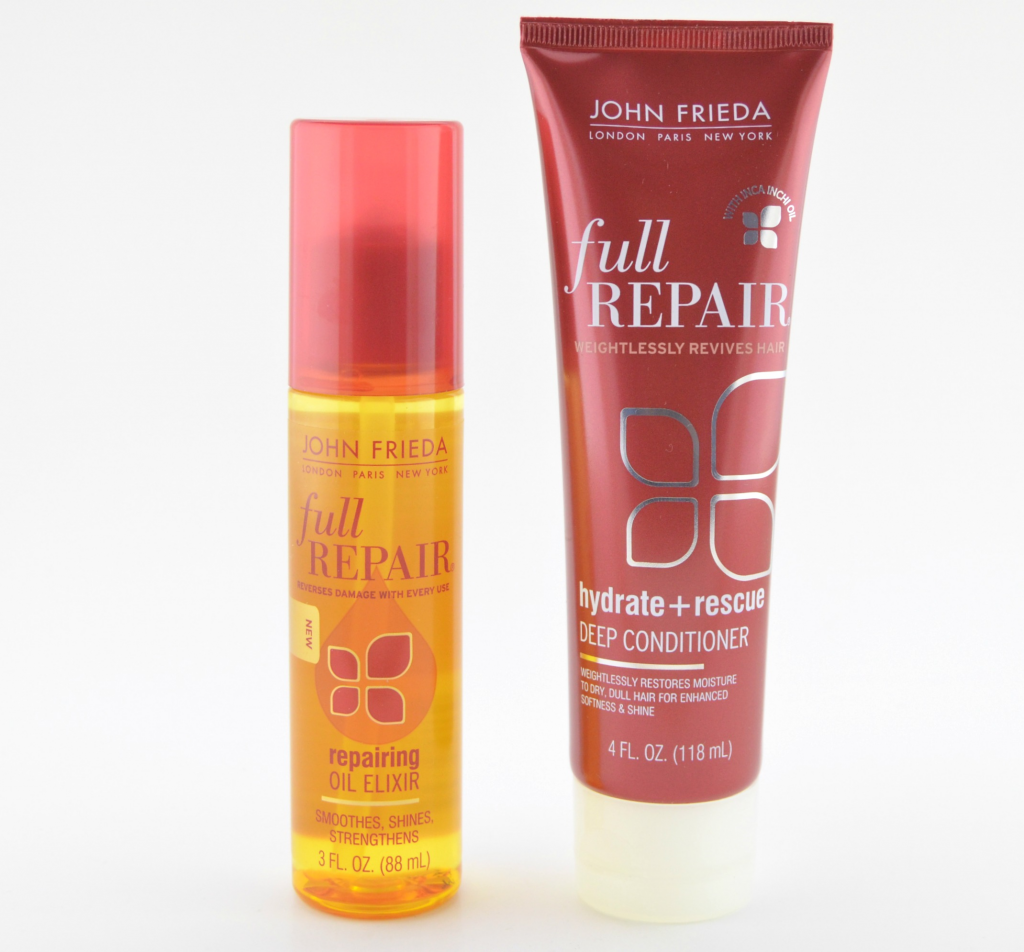 John Frieda Full Repair Repairing Oil Elixir and Full Repair Hydrate + Rescue Deep Conditioner 