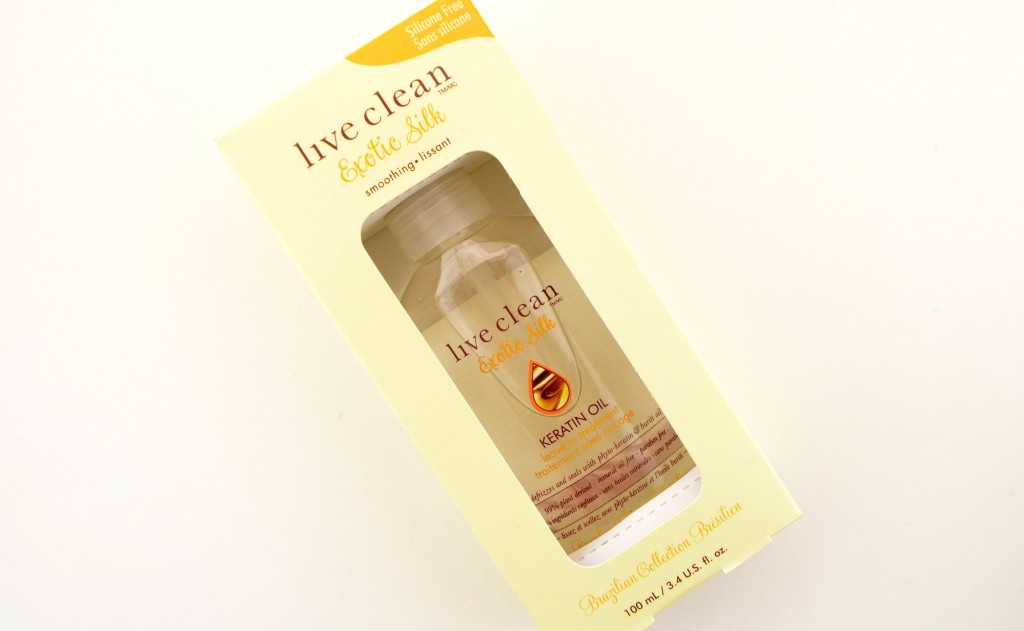 Live Clean Exotic Silk Keratin Oil Leave-in Treatment, Khyto-Keratin, Buriti Oil, Keratine