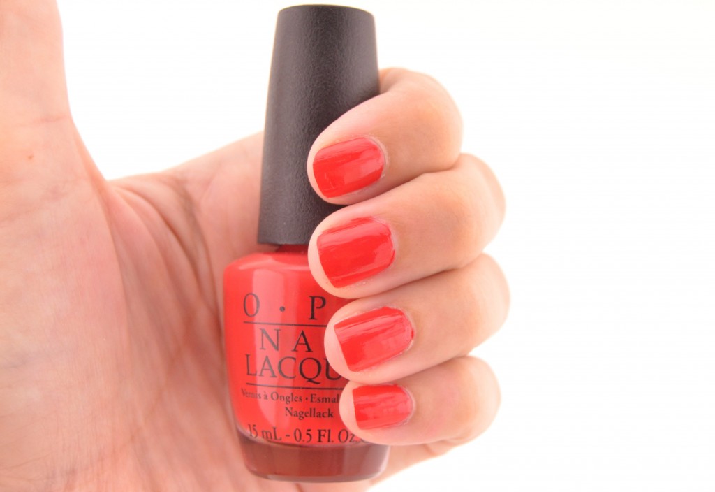 OPI Nail Lacquer, Coca-Cola Red, Red Nail Polish, 0.5 fl oz