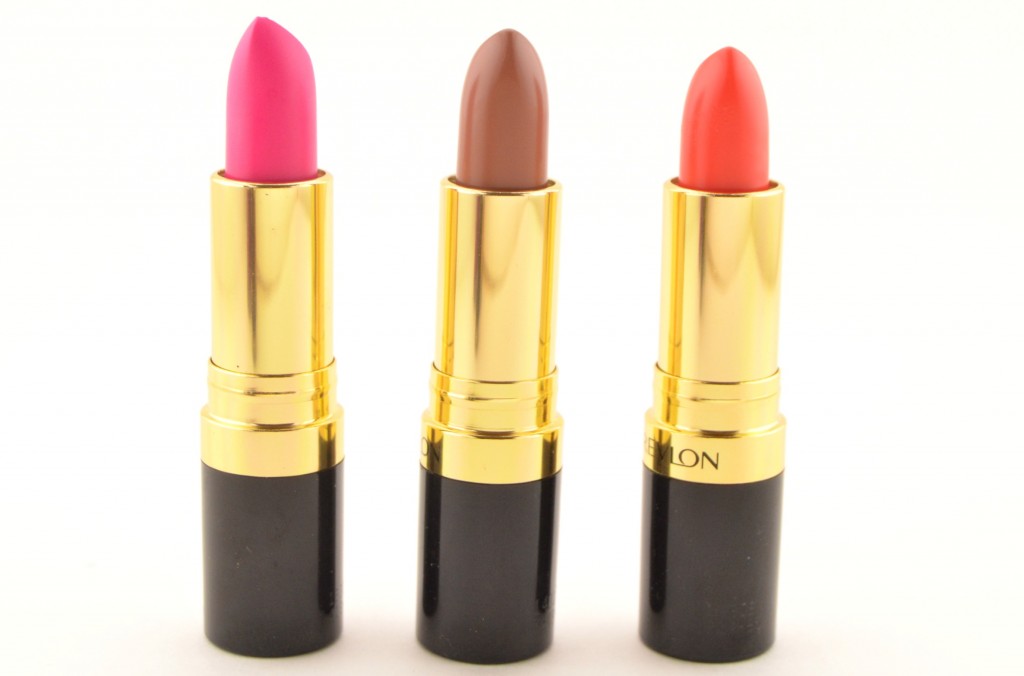 Revlon Super Lustrous Lipstick, Revlon Lipstick, matte lipstick, hot pink, nude, bright orange lipstick, makeup reviews, makeup blogger