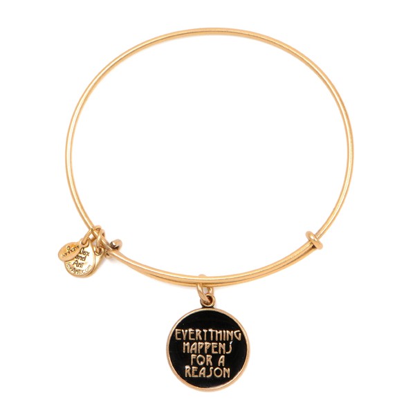 Alex and Ani, everything happens for a reason, bracelet, gold bangle, charms, charm bracelet, gold, hoops