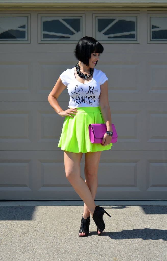 Light green skirt outlet outfit