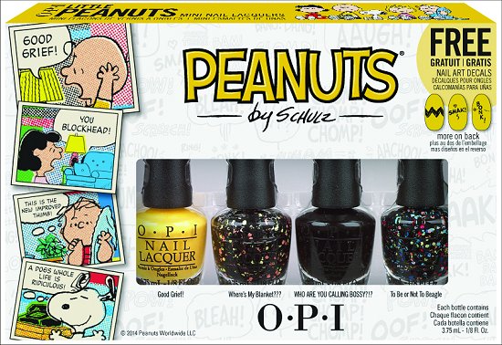 OPI Little Peanuts Collection, It’s the Great Pumpkin, Charlie Brown, OPI, OPI Nail Polish, yellow polish, glitter polish, limited edition nail polish, halloween nail polish, swatch, peanuts