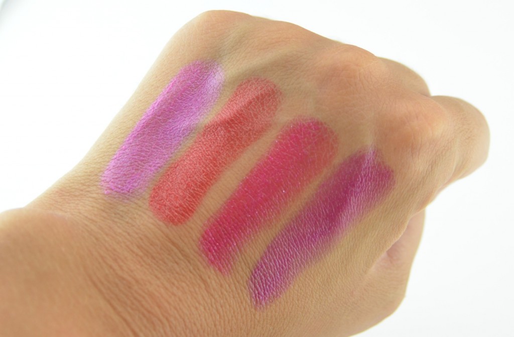 Revlon Boho Chic Collection review, swatch, lippies, lipstick, pink, red, purple lipstick, revlon, canadian blog