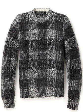 Rag & Bone  Theo Crew Sweater, Rag & Bone, Crew Sweater, black and grey sweater, male bloggers, canadian blogger