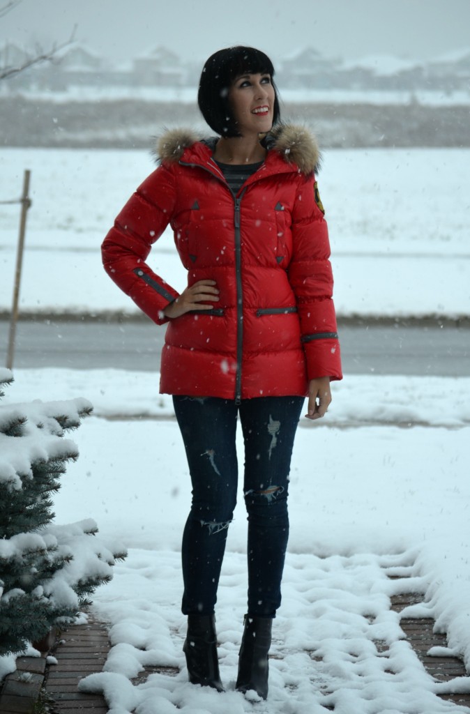 Red jacket, red winter coat, Fashion Blog, Fashion Trends, Beauty Blog, Blog, Canadian Fashion Blogs, business casual for women, Ontario Blog, Dress Code, Summer Shoes, OOTD