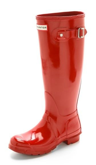 Hunter Boots, red rain boots, rain boots, red boots, hunter, glossy boots