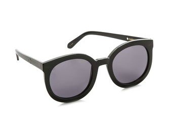 Karen Walker Super Duper Strength Sunglasses, Karen Walker, black sunglasses, sunglasses, summertime shades, black shades