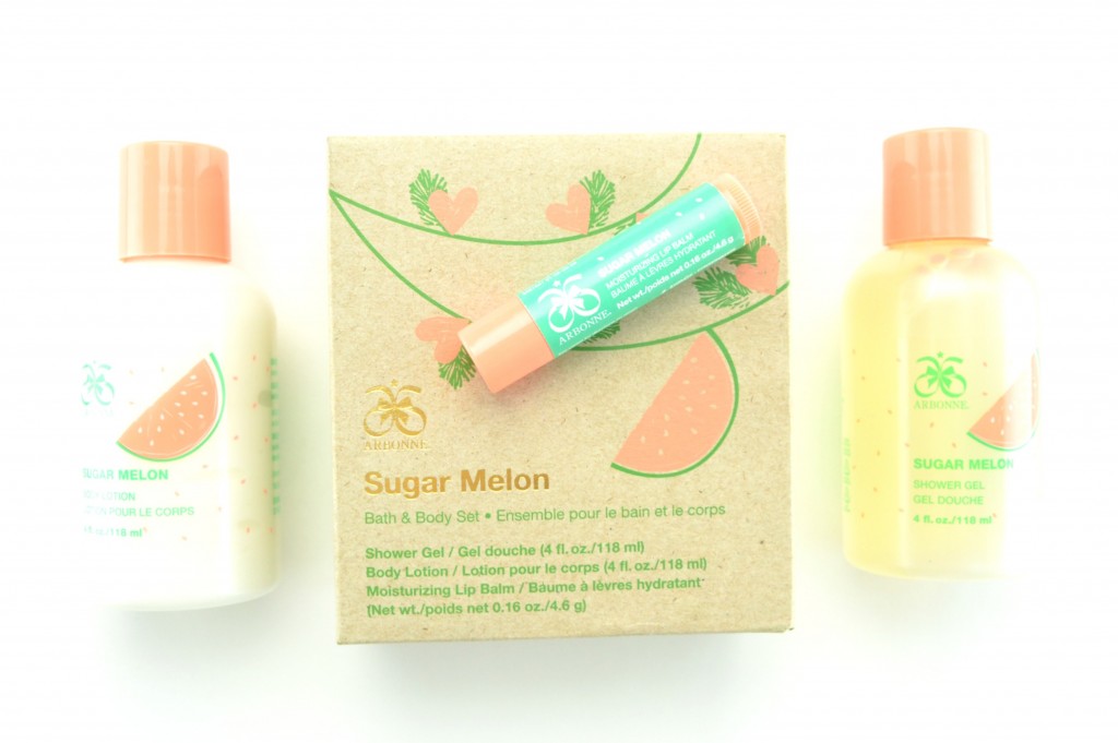 Arbonne Sugar Melon Bath & Body Gift Set (3)