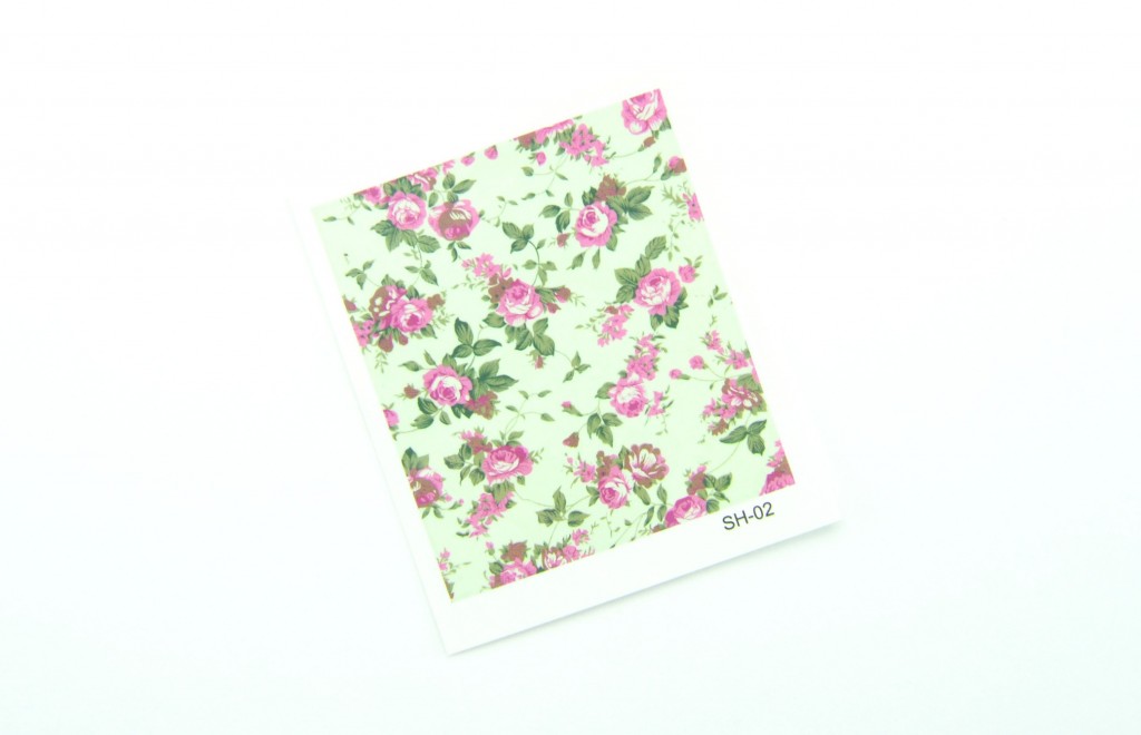 Nail Art, Water Decals, Transfer Stickers, Enchanting Floral Pattern Sticker