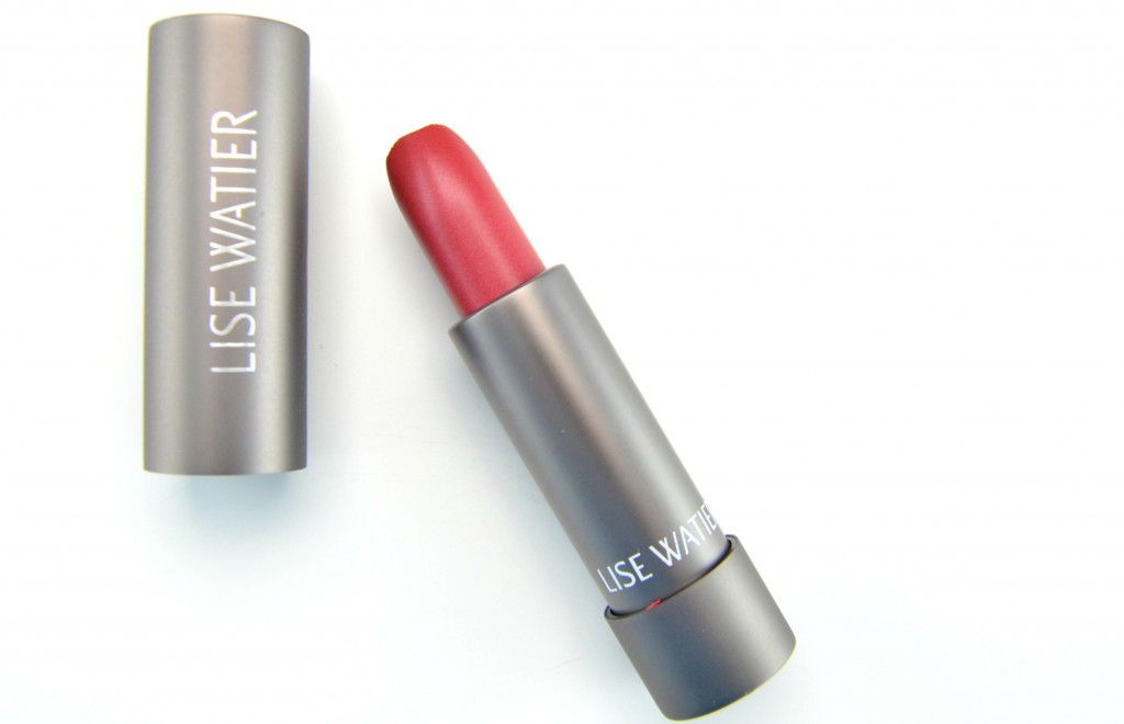 Lise Watier Expression lipstick, Lise Watier Rouge Gourmand Velour, red lipstick, poppy lipgloss, matte red lip, matte red lipstick