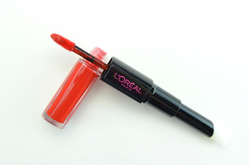 L’Oreal Infallible 2 Step Lipcolour, red lipstick, lip balm, 2-in-1 lipstick