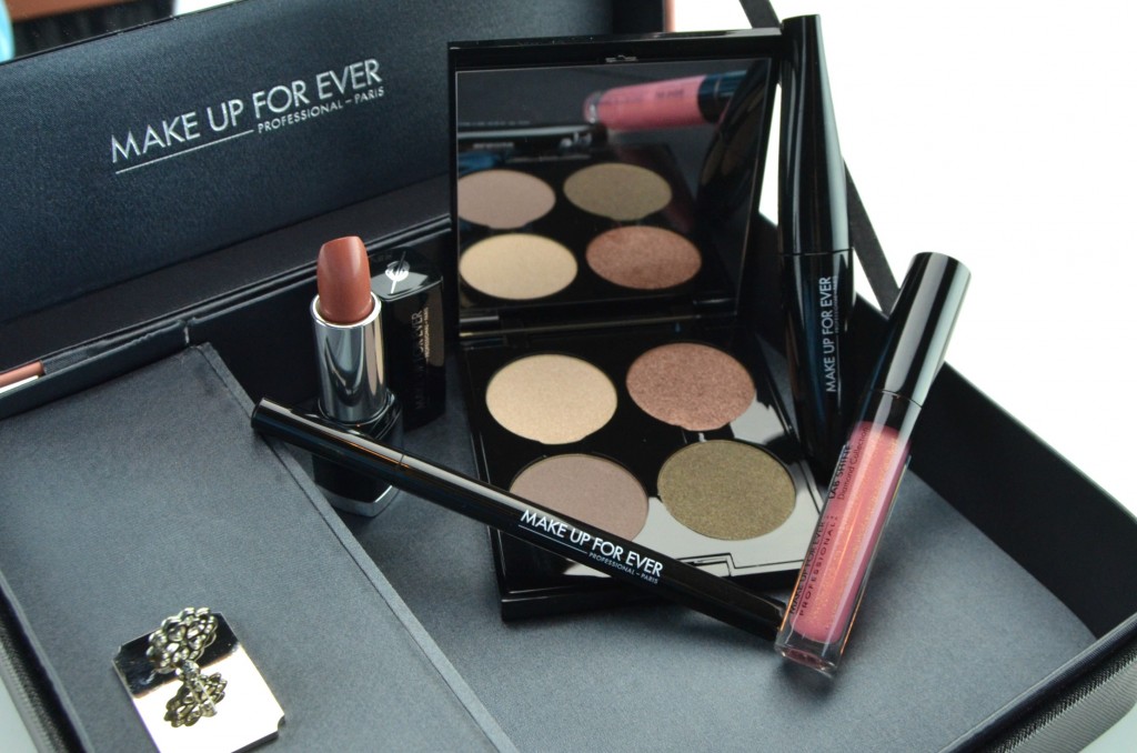 Make Up For Ever Give In To Me Alluring Color for Eyes and Lips, Graphic Eyeliner, Smoky Extravagant Mascara, Rouge Artist Natural Lipstick, Lab Shine Lipgloss, 50 Shades of Grey