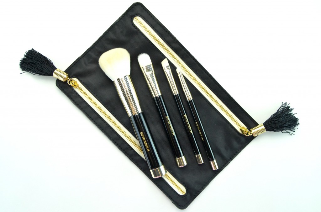Sonia Kashuk Golden Age Four-Piece Brush Set with Clutch, Canadian Beauty Bloggers, Canadian Beauty Blog, Canadian Beauty Blogger, Fashionista, look of the day, skin care routine, health care, skincare, FOTD