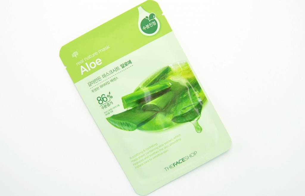 The Face Shop review, The Face Shop Real Nature Mask, sheet mask, nature mask, facial masks, The Face Shop Real Nature Mask Aloe