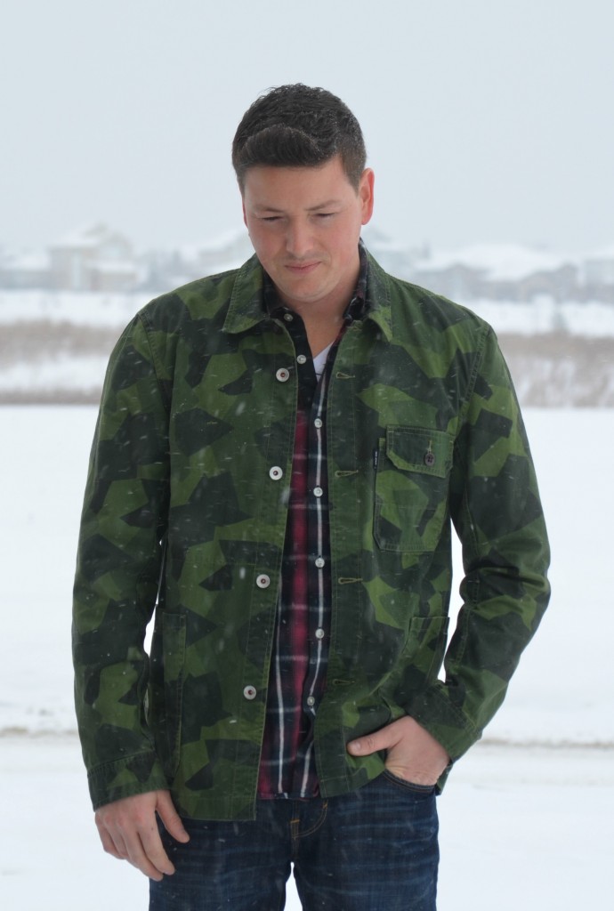 East Dane, army jacket, plaid shirt, combat boots, skinny jeans, green winter coat, army