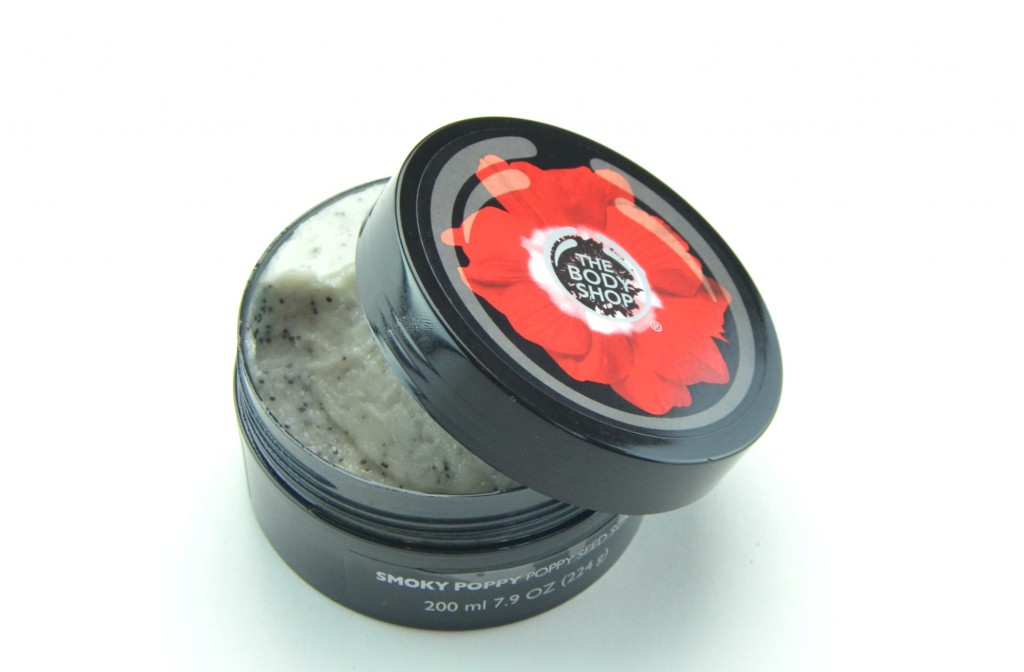 The Body Shop Smoky Poppy, body shop scrub, The Body Shop Smoky Poppy Poppy Seed Scrub, poppy seed scrub, the body shop collection