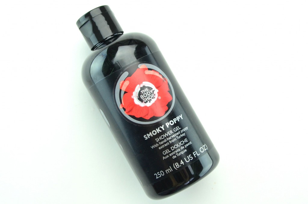 Body Shop Smoky Poppy Collection, The Body Shop Smoky Poppy Shower Gel, body shop shower gel, poppy shower gel