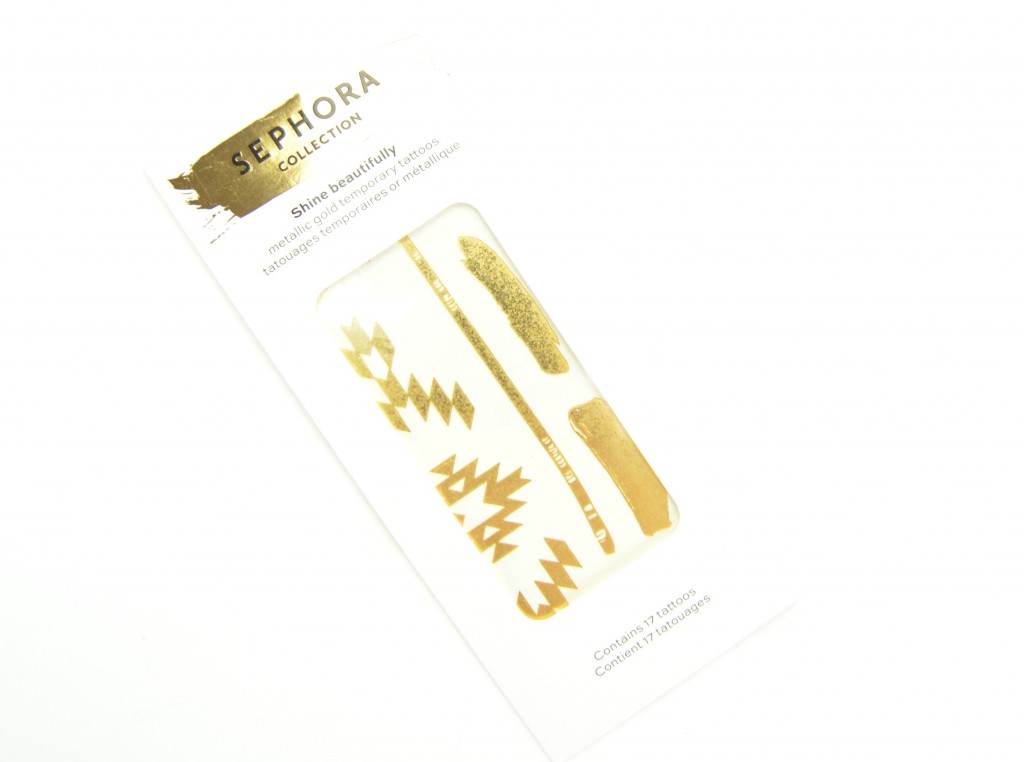 Sephora Collection Shine Beautifully Metallic Gold Temporary Tattoos 