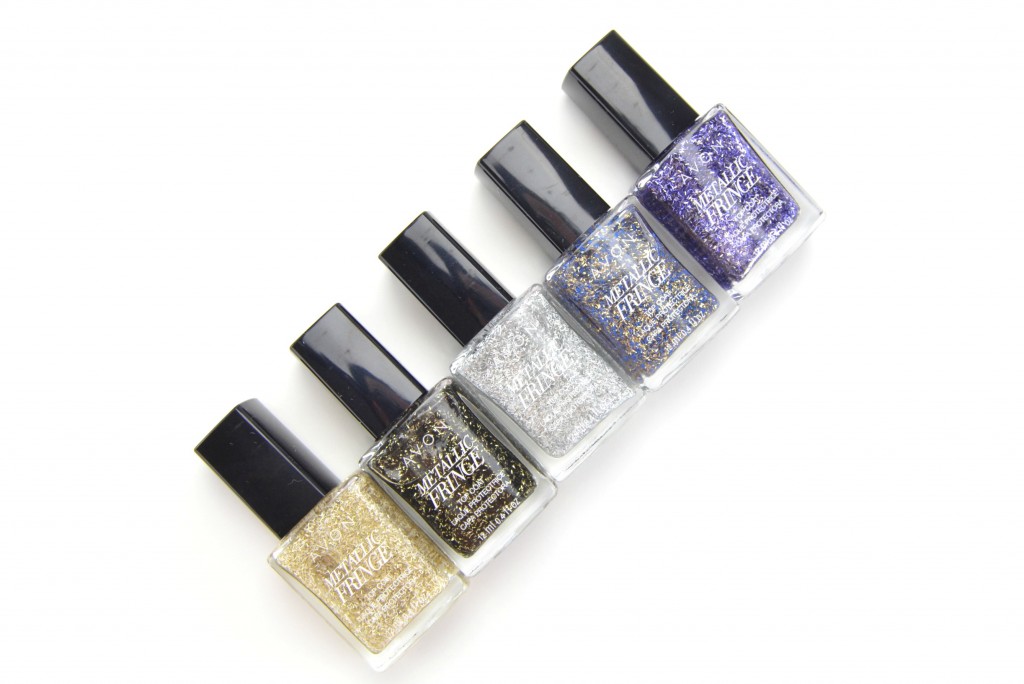 Avon Metallic Fringe, fringe nails, avon nail polish, fringe nail polish, metallic nail polish