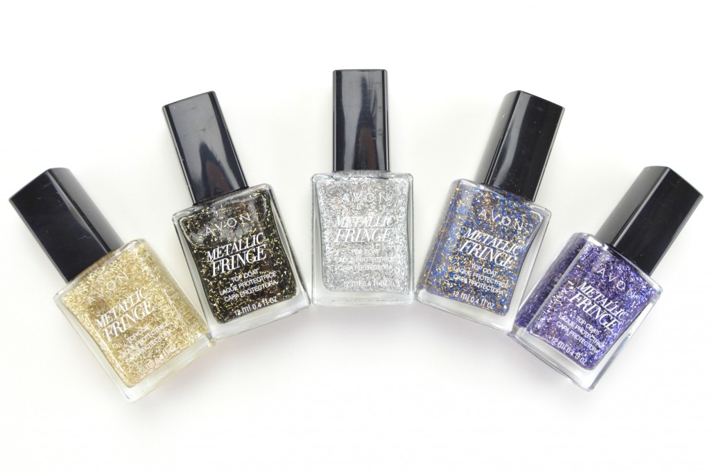 Avon Metallic Fringe, fringe nails, avon nail polish, fringe nail polish, metallic nail polish