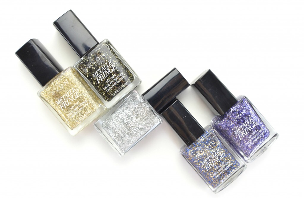 Avon Metallic Fringe, fringe nails, avon nail polish, fringe nail polish, metallic nail polish