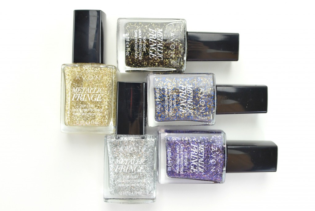 Avon Metallic Fringe, fringe nails, avon nail polish, fringe nail polish, metallic nail polish