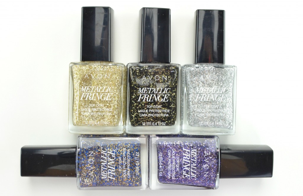 Avon Metallic Fringe, fringe nails, avon nail polish, fringe nail polish, metallic nail polish