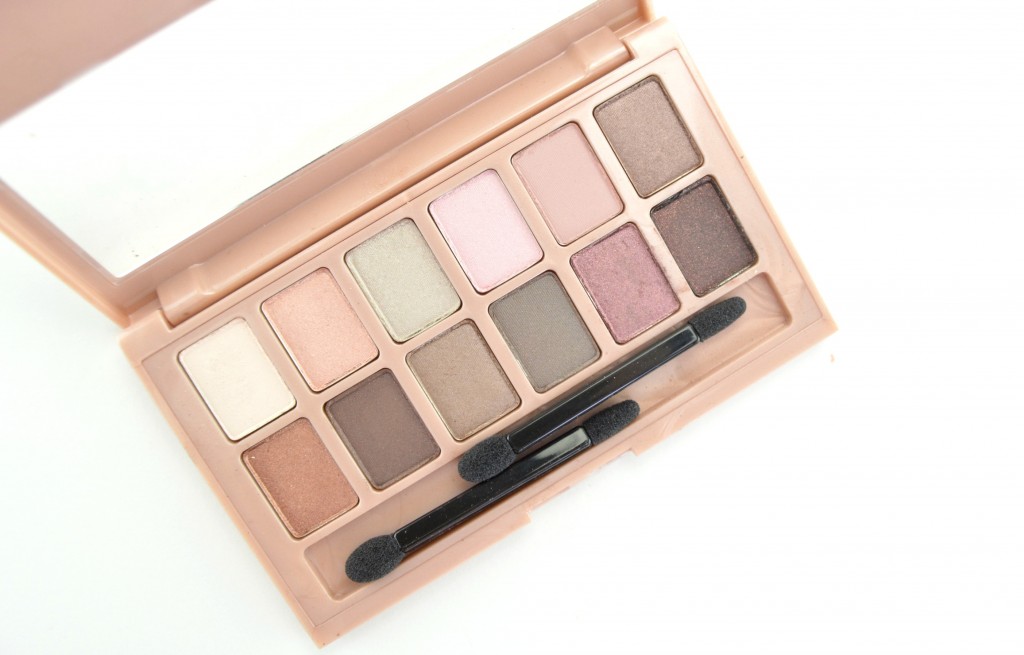 Maybelline palette, maybelline eyeshadow, Blushed Nudes Palette, nude palette, naked palette, canadian beauty blog  