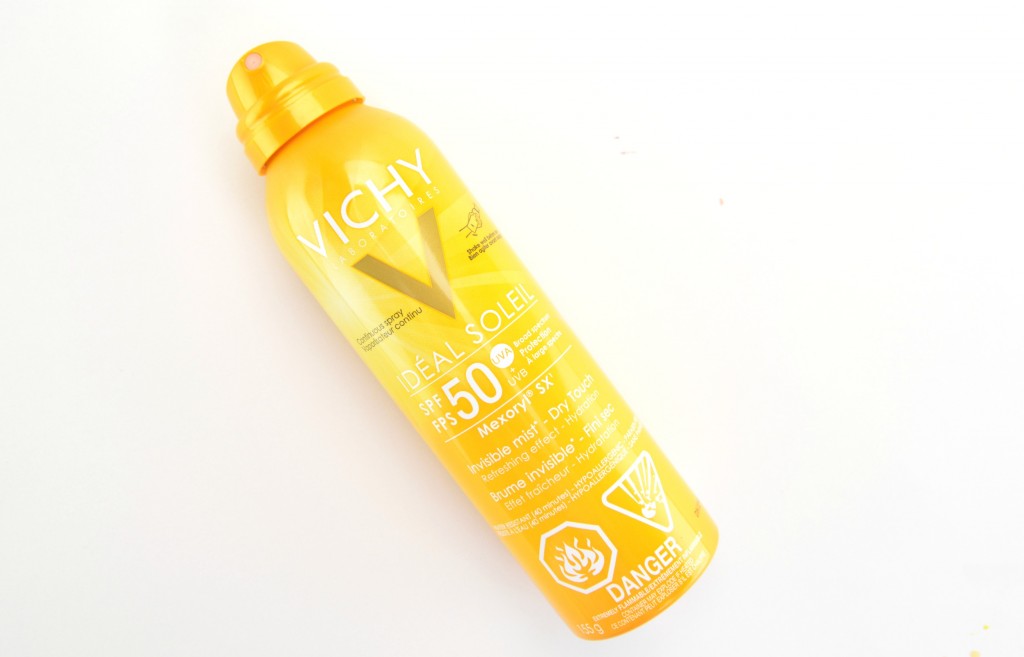 Vichy Ideal Soleil Invisible Mist, SPF 50, vichy sunscreen, vichy ideal, vichy soleil, invisible sunscreen, canadian beauty blogs