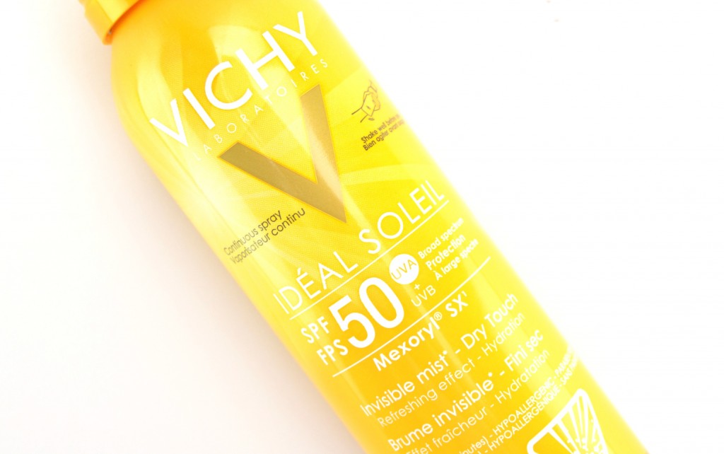 Vichy Ideal Soleil Invisible Mist, SPF 50, vichy sunscreen, vichy ideal, vichy soleil, invisible sunscreen, canadian beauty blogs