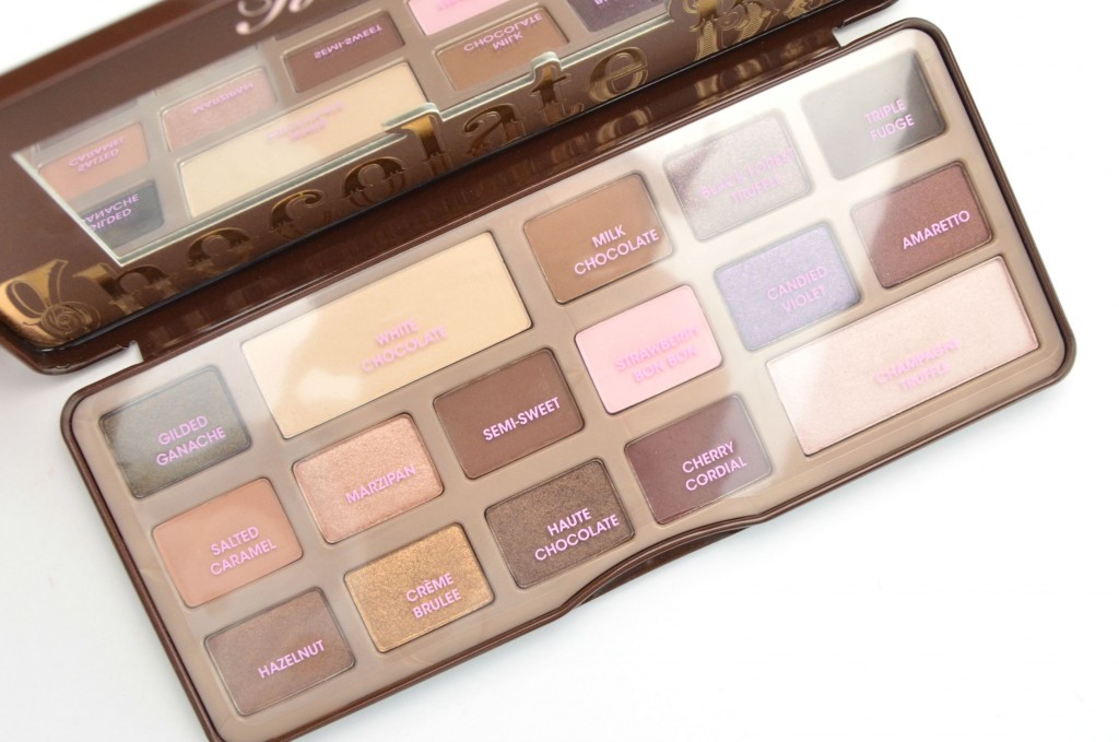 Too Faced chocolate, Chocolate Bar Eye Palette, chocolate eyeshadow, canadian beauty blogger