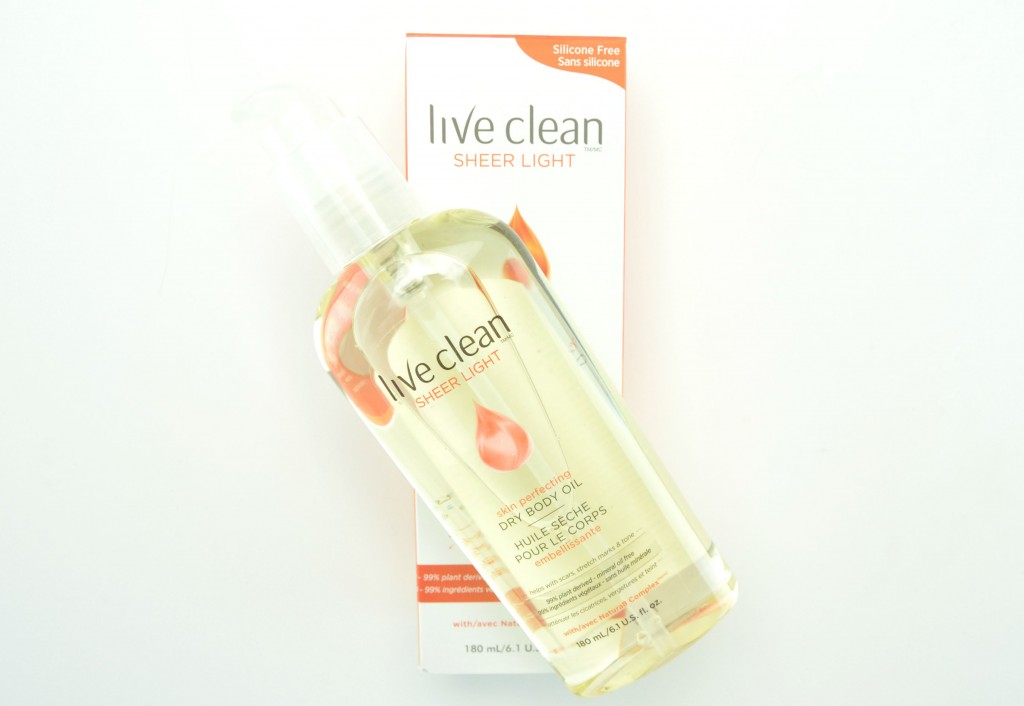 Live Clean Dry Body Oil, dry body oil, body oil, canadian beauty blogger 