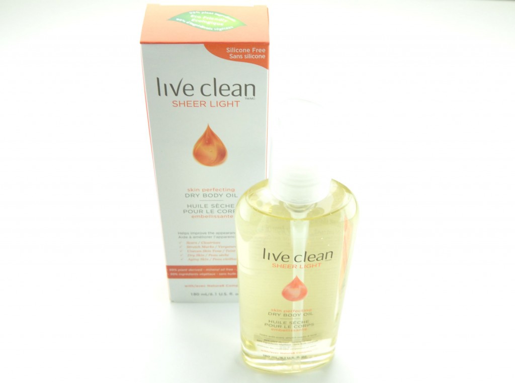 Live Clean Dry Body Oil, dry body oil, body oil, canadian beauty blogger 