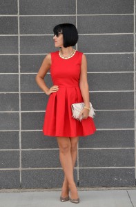 Red Gap Dress (3)