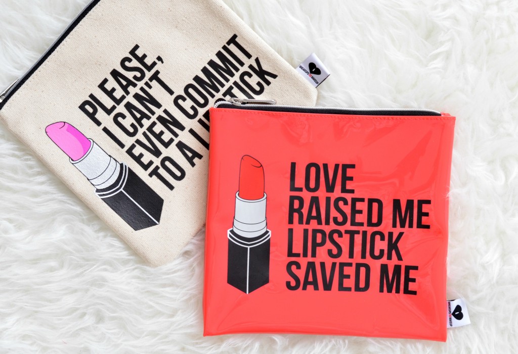 Breakups To Makeup cosmetic bags