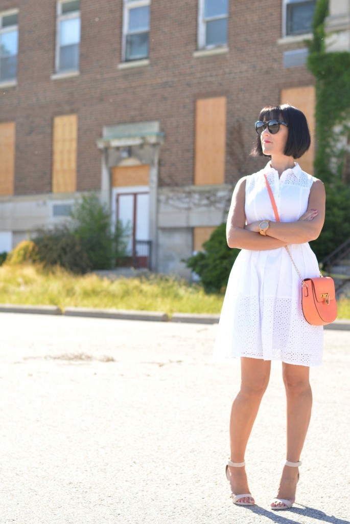 How to style a little white dress