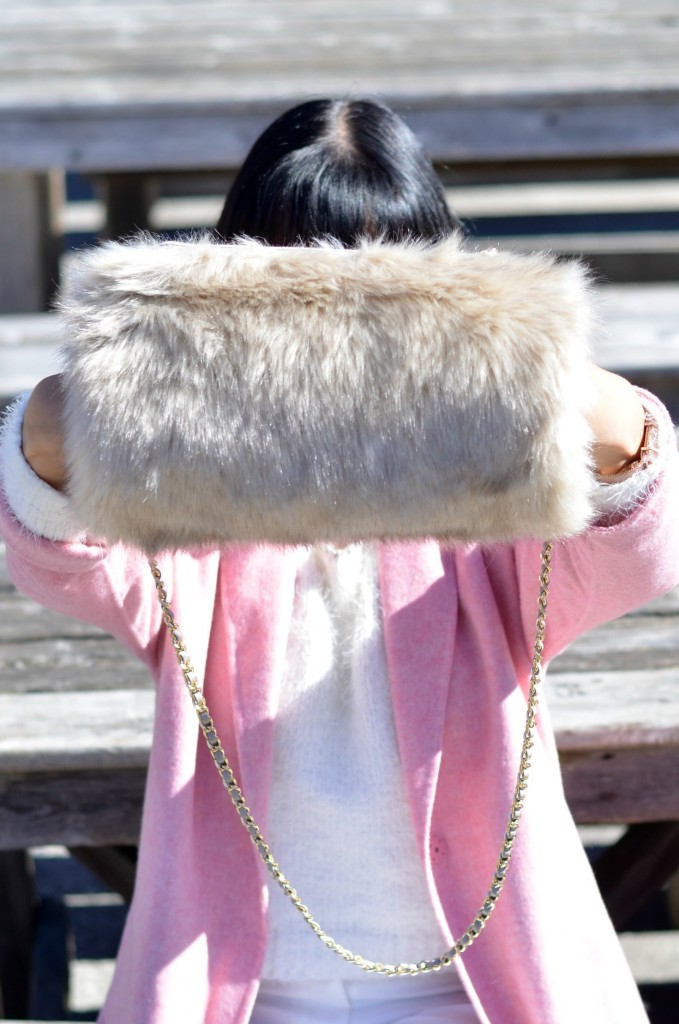 zara pink coat