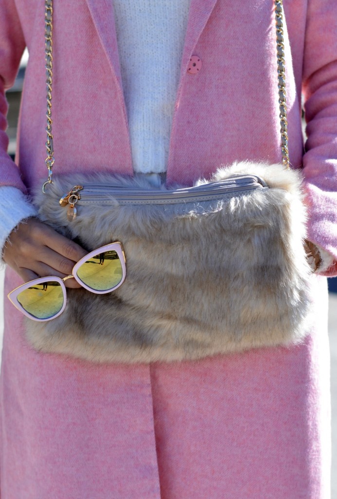 zara pink coat