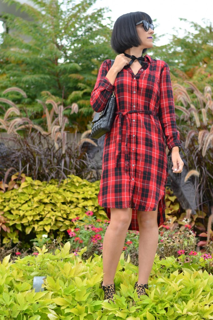 plaid dress