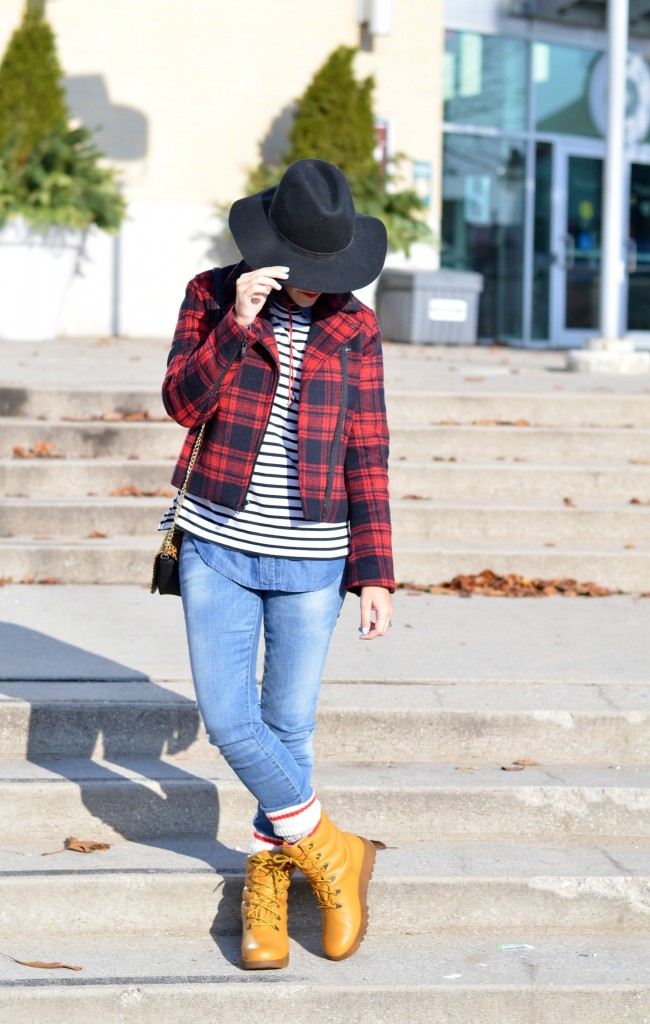 Forever 21 shop plaid boots