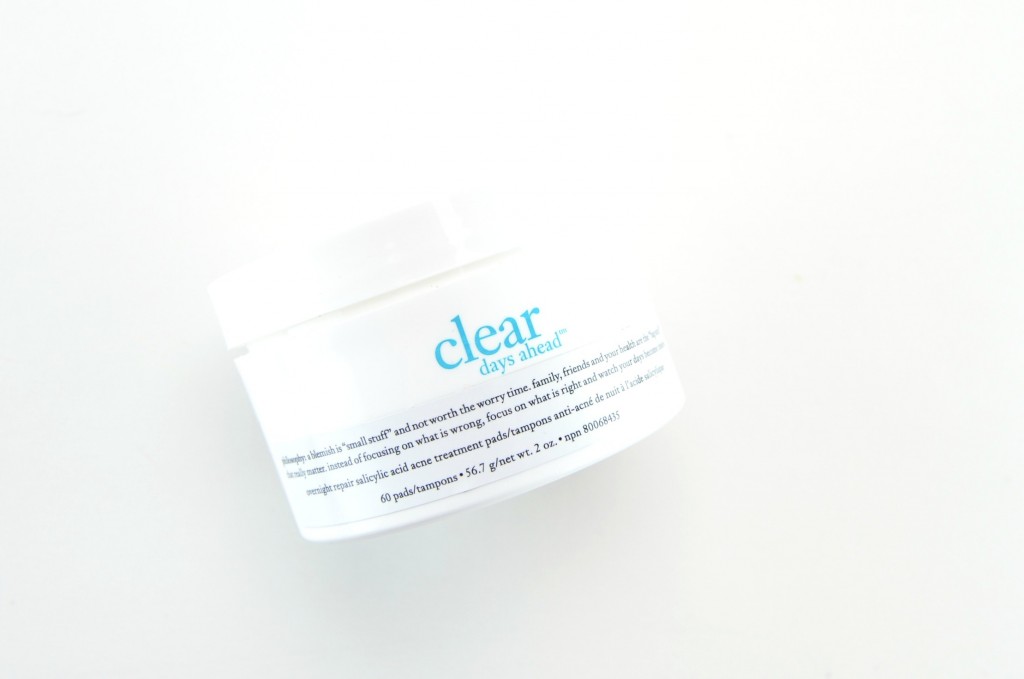 Philosophy Clear Days Ahead Overnight Repair Salicylic Acid Acne Treatment Pads