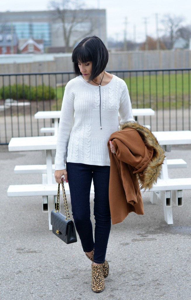 cable knit sweater