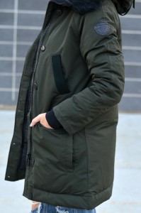 forest green winter jacket