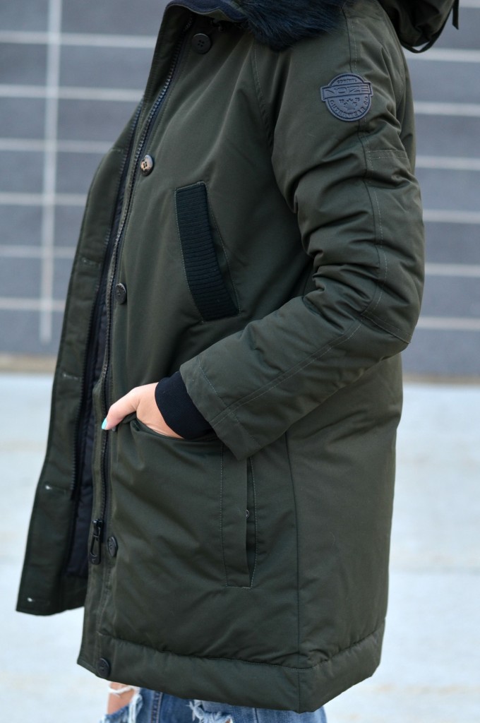 forest green winter jacket 