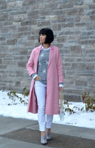 how to style a pink coat, fashion blogger, canadian fashion blog